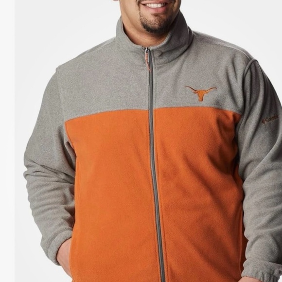 COLUMBIA  Heather Gray Fleece Jacket/ new NEW WITHOUT tags - Picture 3 of 3